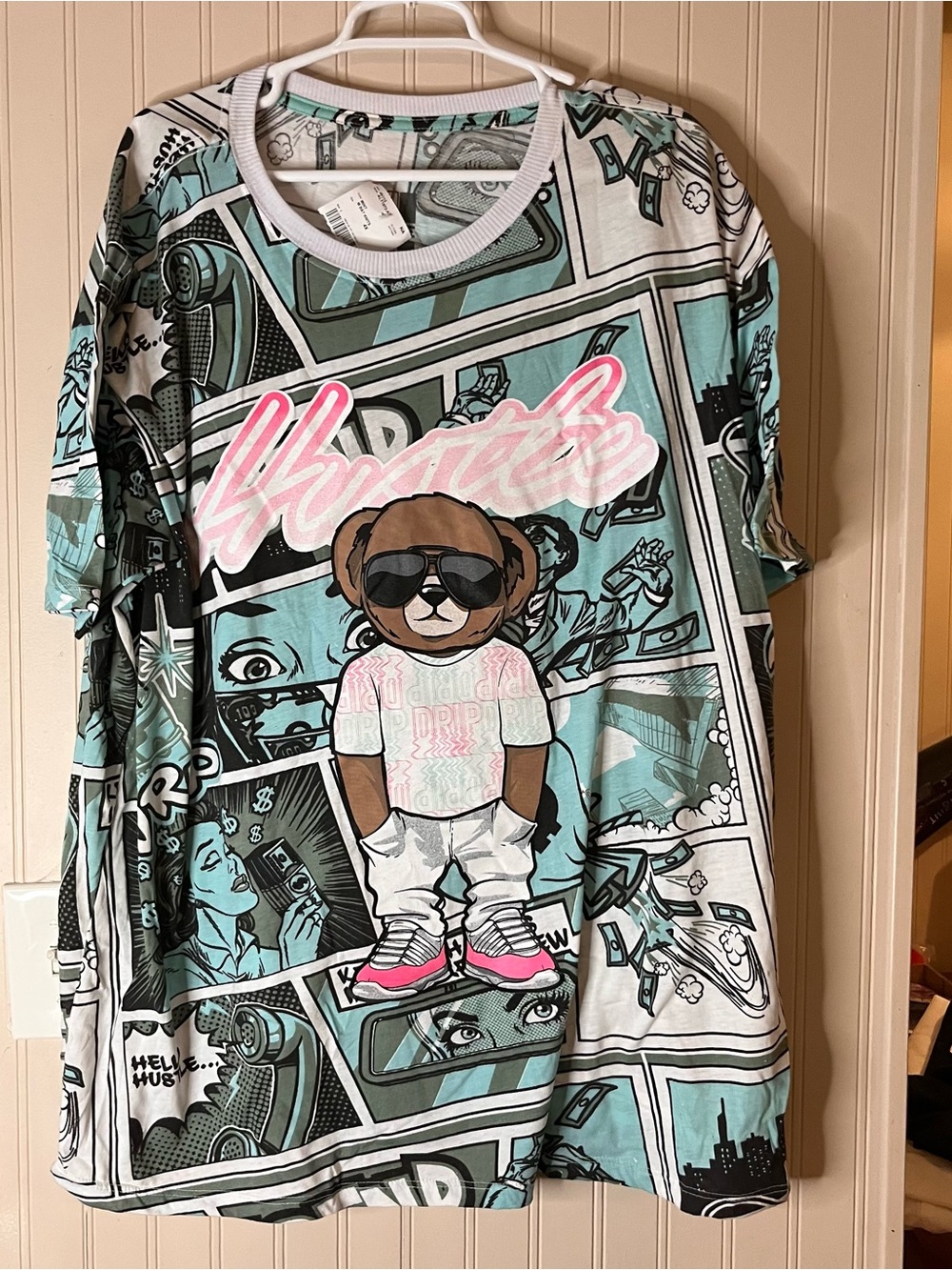 Hustle Bailey Apparel Comic Book Themed Graphic Tee 4XL